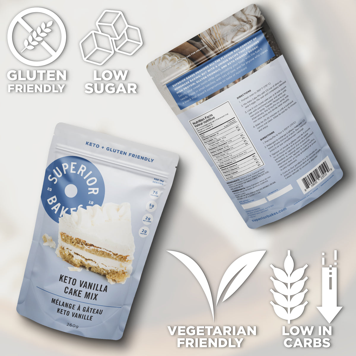 Keto Vanilla Cake Mix Superior Bakes