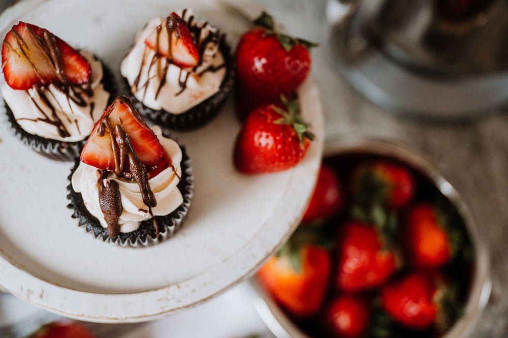 Chocolate Strawberry Cake or Cupcakes | Keto | Gluten- Free | Vegan | Dairy- Free